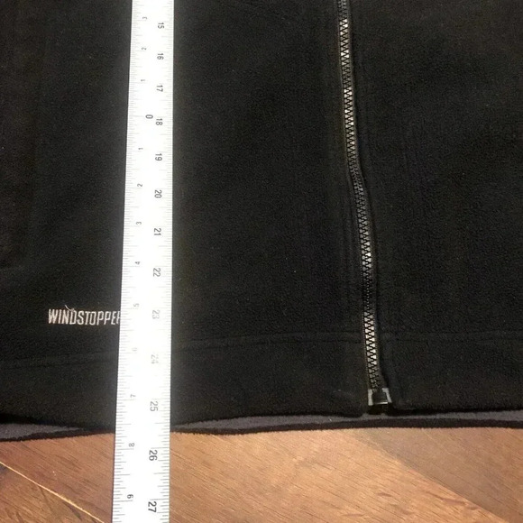 NORTH FACE Jacket Mens Windstopper Fleece Full Zip BLACK Windbreaker No size Tag - Picture 4 of 7